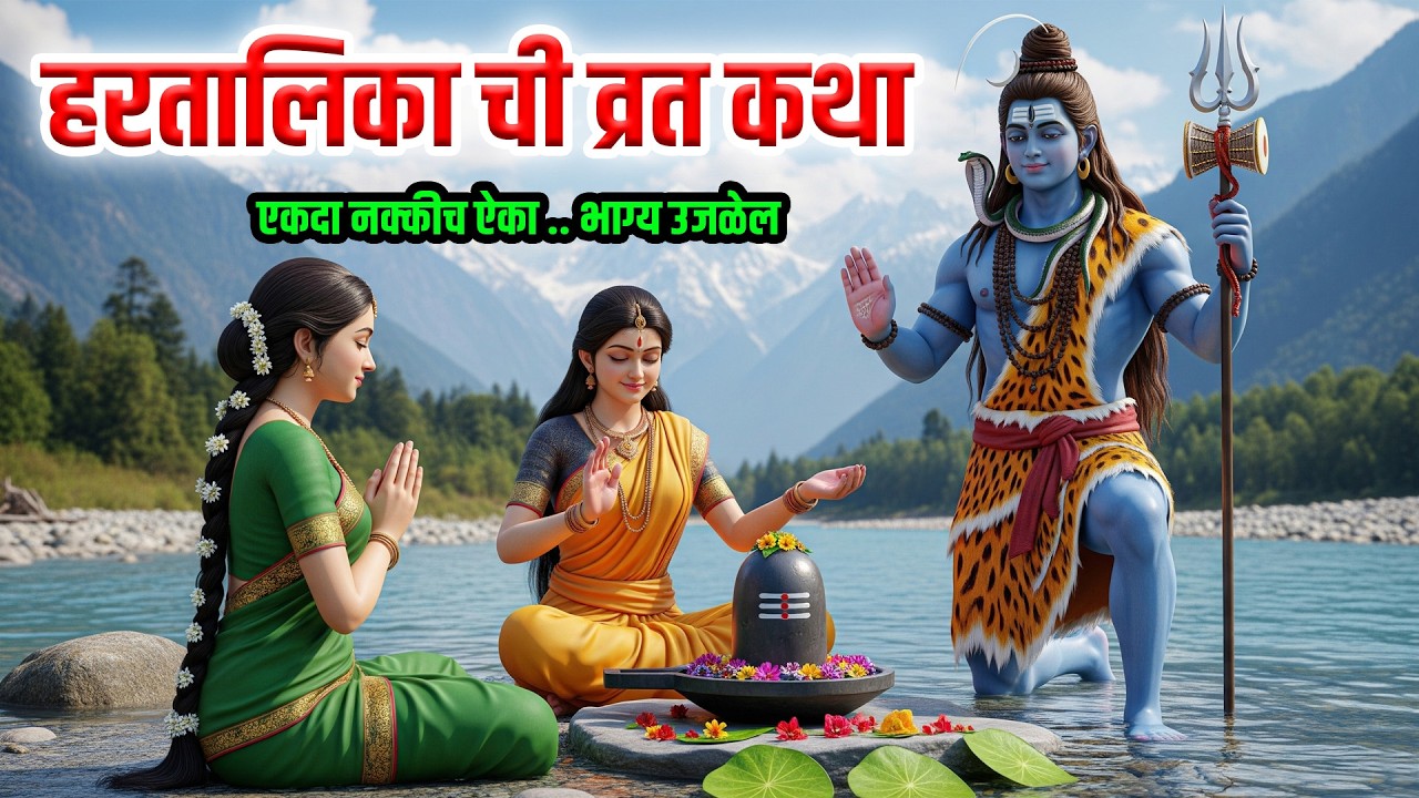 Hartalika Teej हरतालिका तीज ची महान व्रत कथा एकदा नक्की ऐका | Shiva Puran Katha Marathi