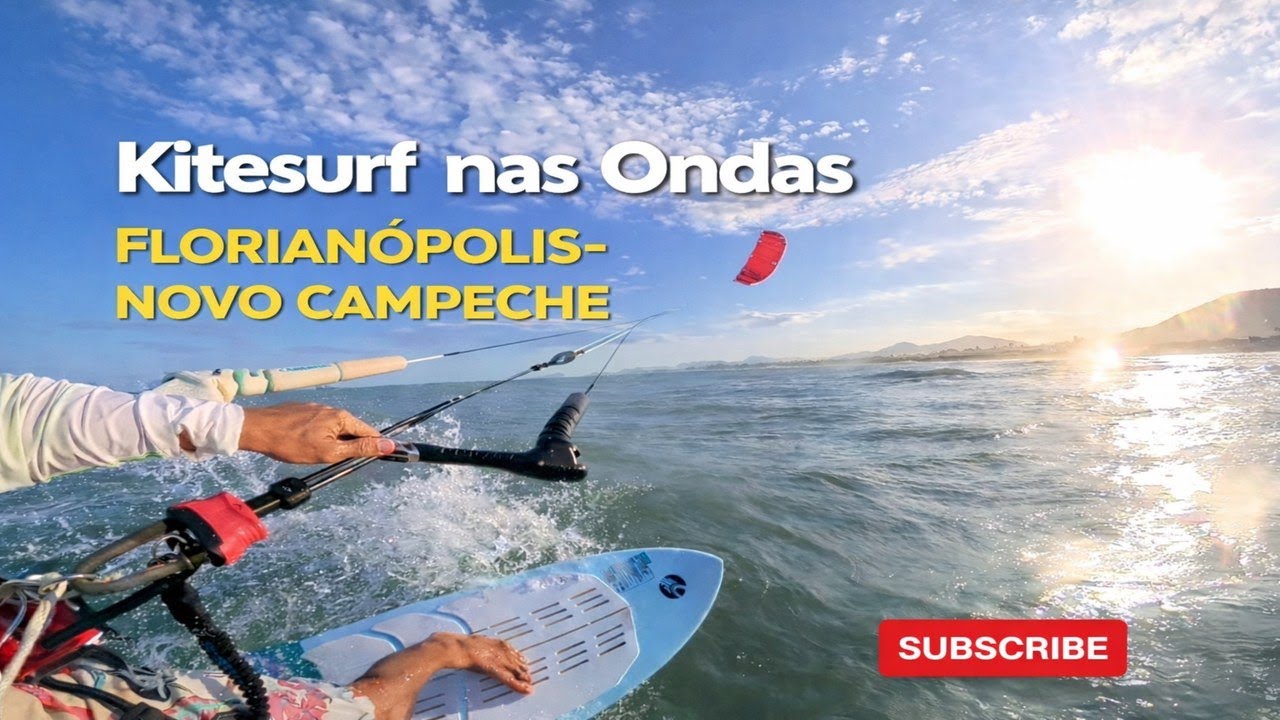 kitesurf nas Ondas de Florianopolis Novo Campeche  kitesurf adventure