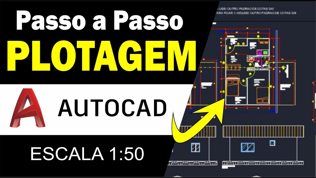 Como PLOTAR no AUTOCAD em ESCALA 1:50 (formato A1)