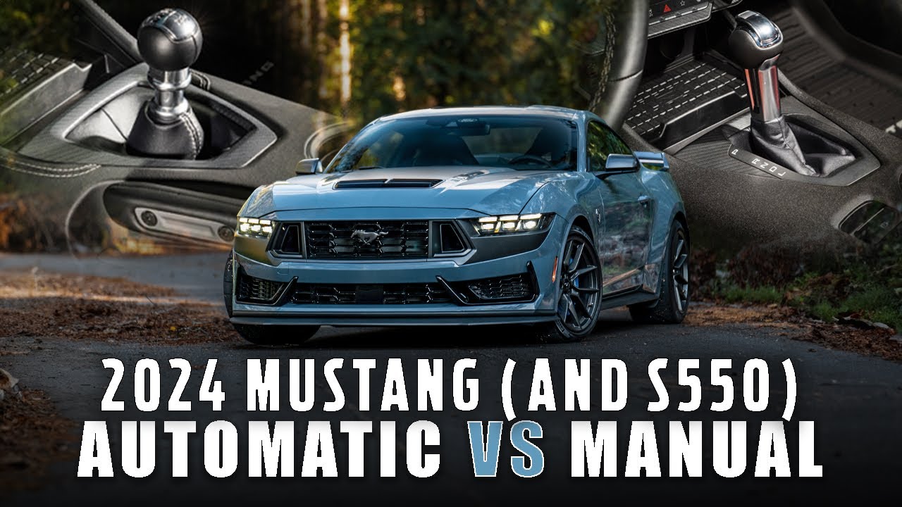 Mustang 2024 года с механической или автоматической коробкой передач... Что вам больше подходит?