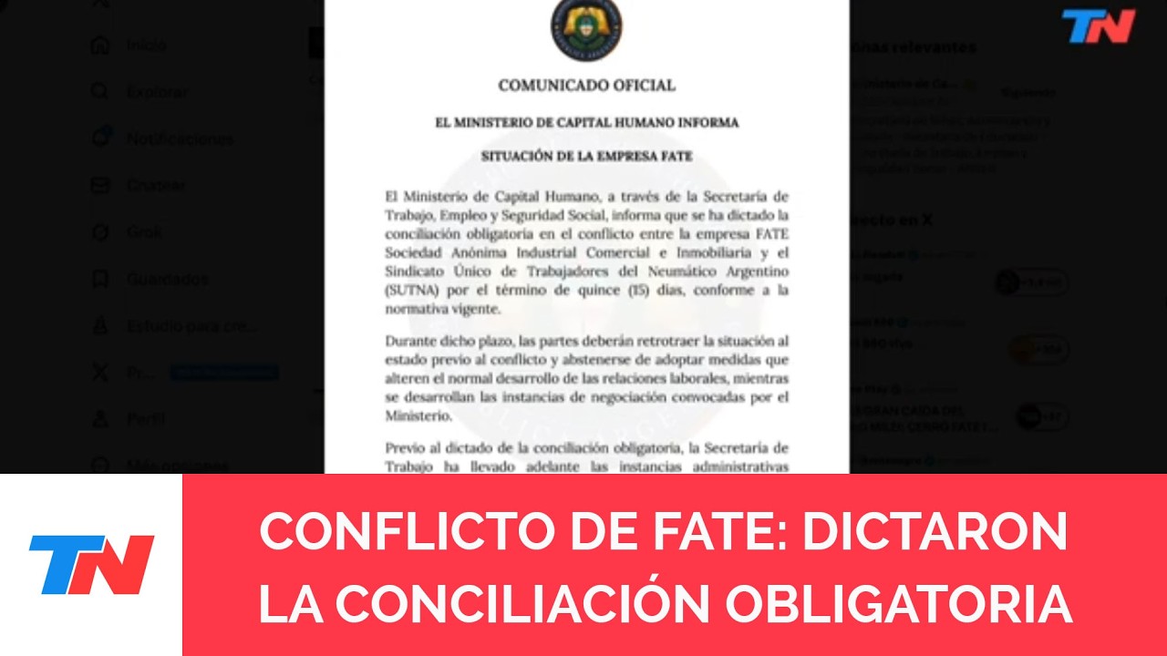 FATE: cierre y tensión, el gobierno dictó la conciliación obligatoria por 15 días