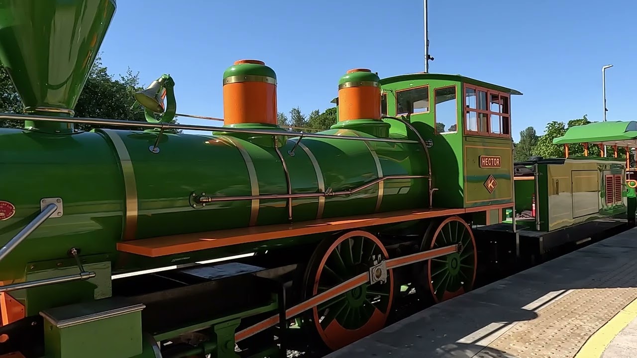 Blair Drummond Safari Park Railway. (4k)