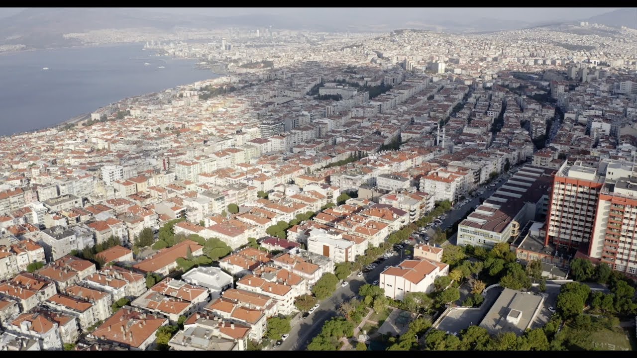 İZMİR HAVADAN (Kuşbakışı) - Göztepe, Güzelyalı, Poligon, Basın Sitesi, Yeşilyurt, Hatay, Küçükyalı,