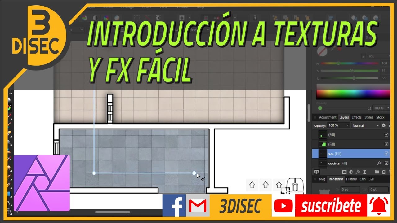 11 Affinity Photo: introducción a texturas y FX fácil
