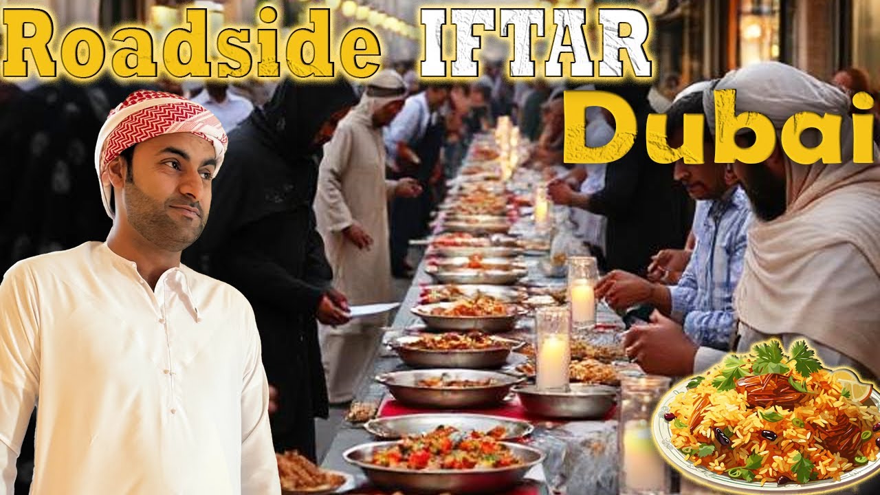100 years old Mosque Offering Roadside IFTAR | Big Iftar in Dubai UAE | Ramadan