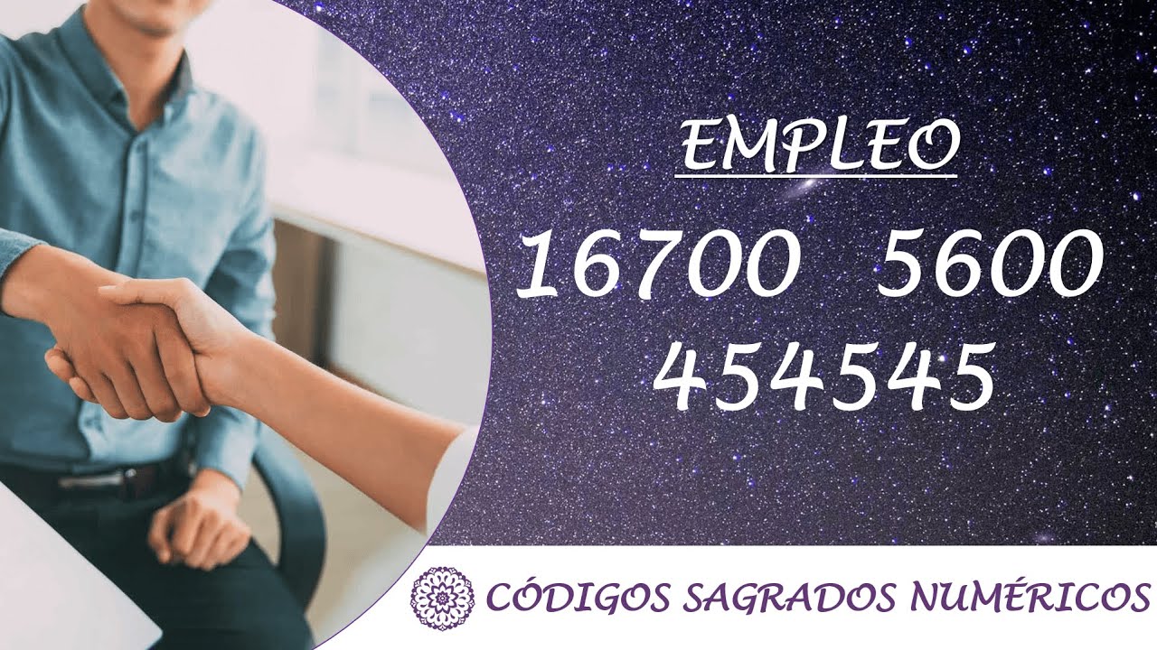 Código Sagrado para el empleo | Secuencia de Códigos Sagrados Numéricos para el trabajo