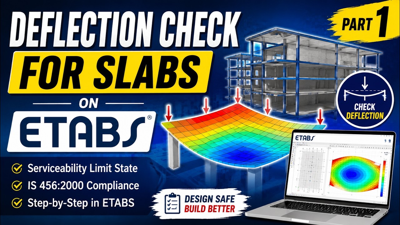 Deflection Check for Slabs on ETABS_Part 1