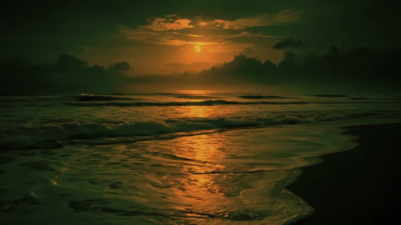 Evening Ocean Waves 🌅 Calm Your Mind & Sleep Deeply Tonight