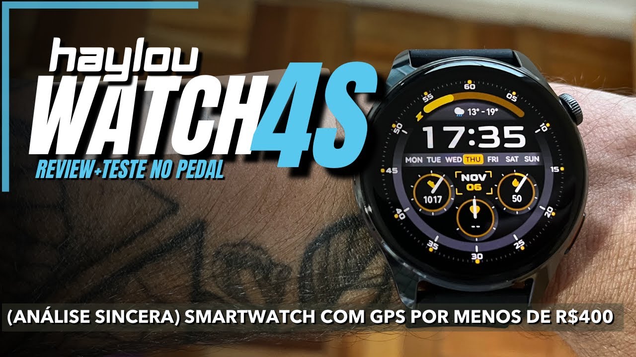 Smartwatch barato com GPS, vale a pena? Review + teste na bike do HAYLOU WATCH 4S