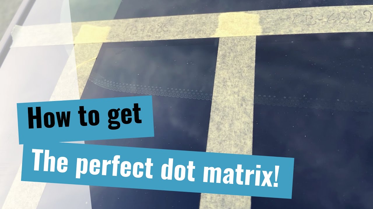 How to get a perfect DOTMATRIX on windowtint.
