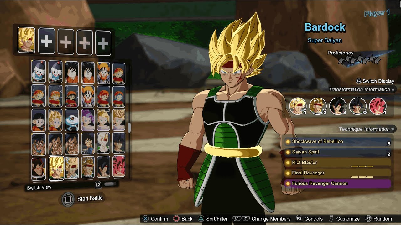 Dragon Ball Sparking Zero - Бардок SSJ против Злого Гоку