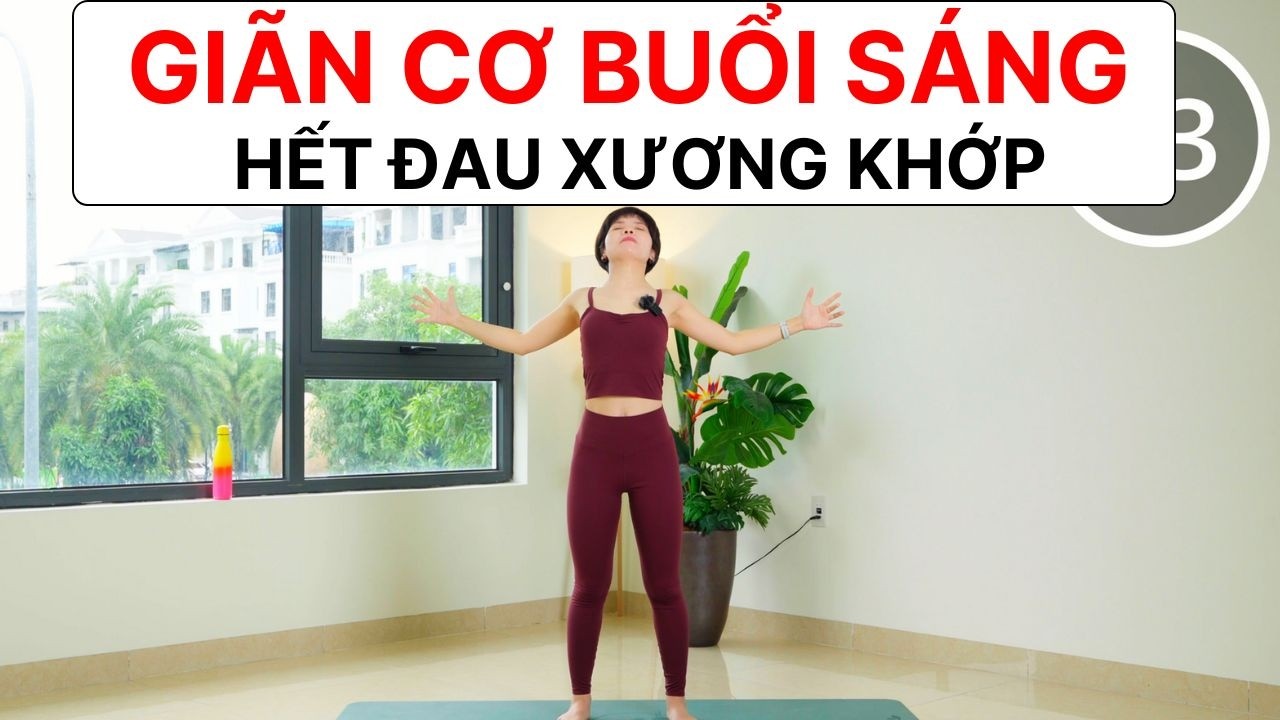 Thể dục buổi sáng - Giãn Cơ Đứng – Hết đau xương khớp | Hoàng Uyên Yoga