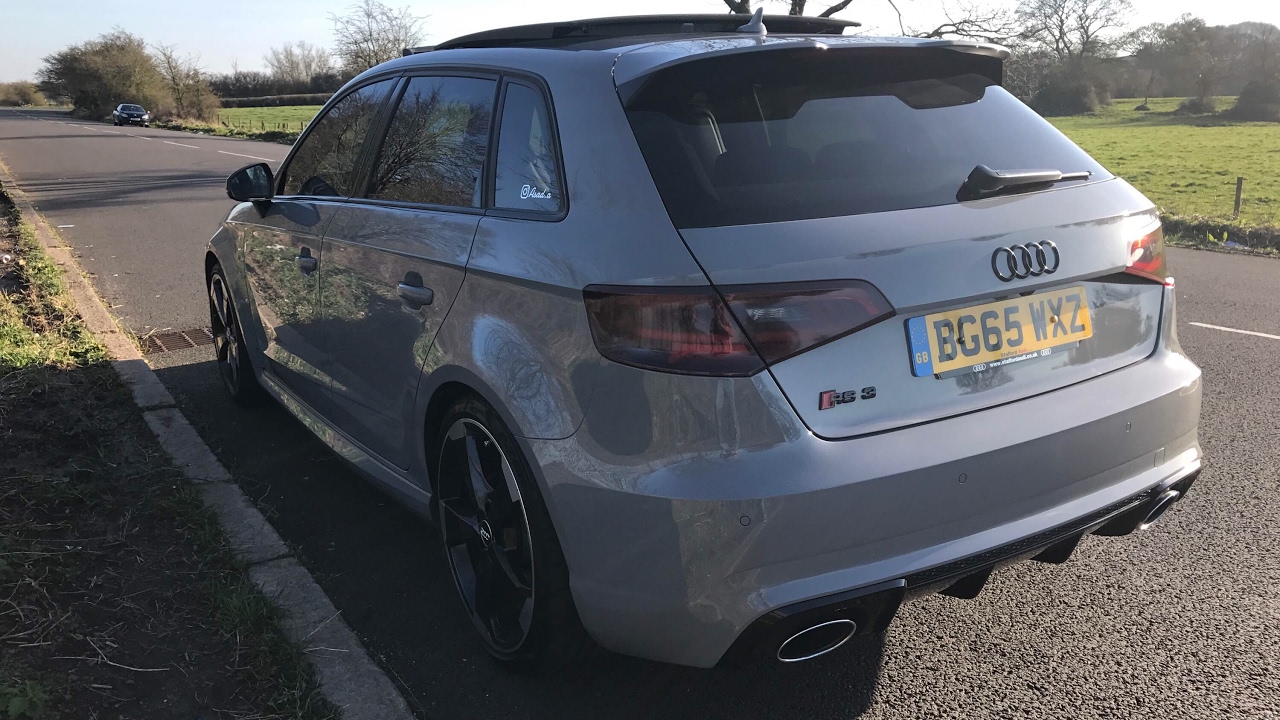 AUDI RS3 8V INSANE GUN SHOT EXHAUST!!!