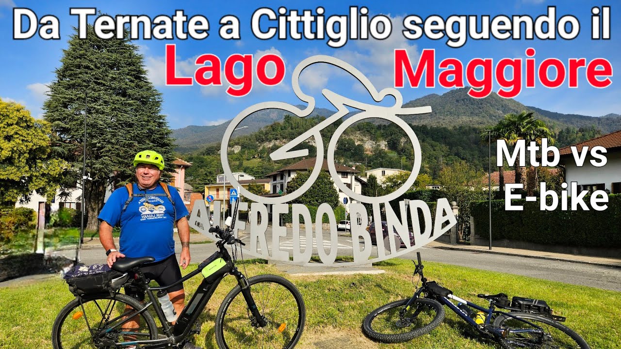 Dal Lago di Comabbio al Lago Maggiore in bici 👉 75Km Mtb vs E-bike 🚴‍♂️🔥