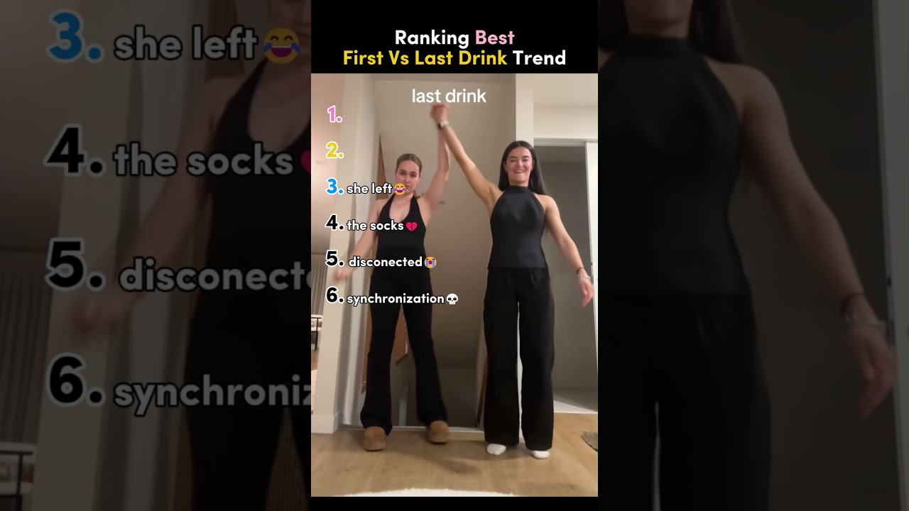 Рейтинг лучших первых и последних напитков по тренду 🍾