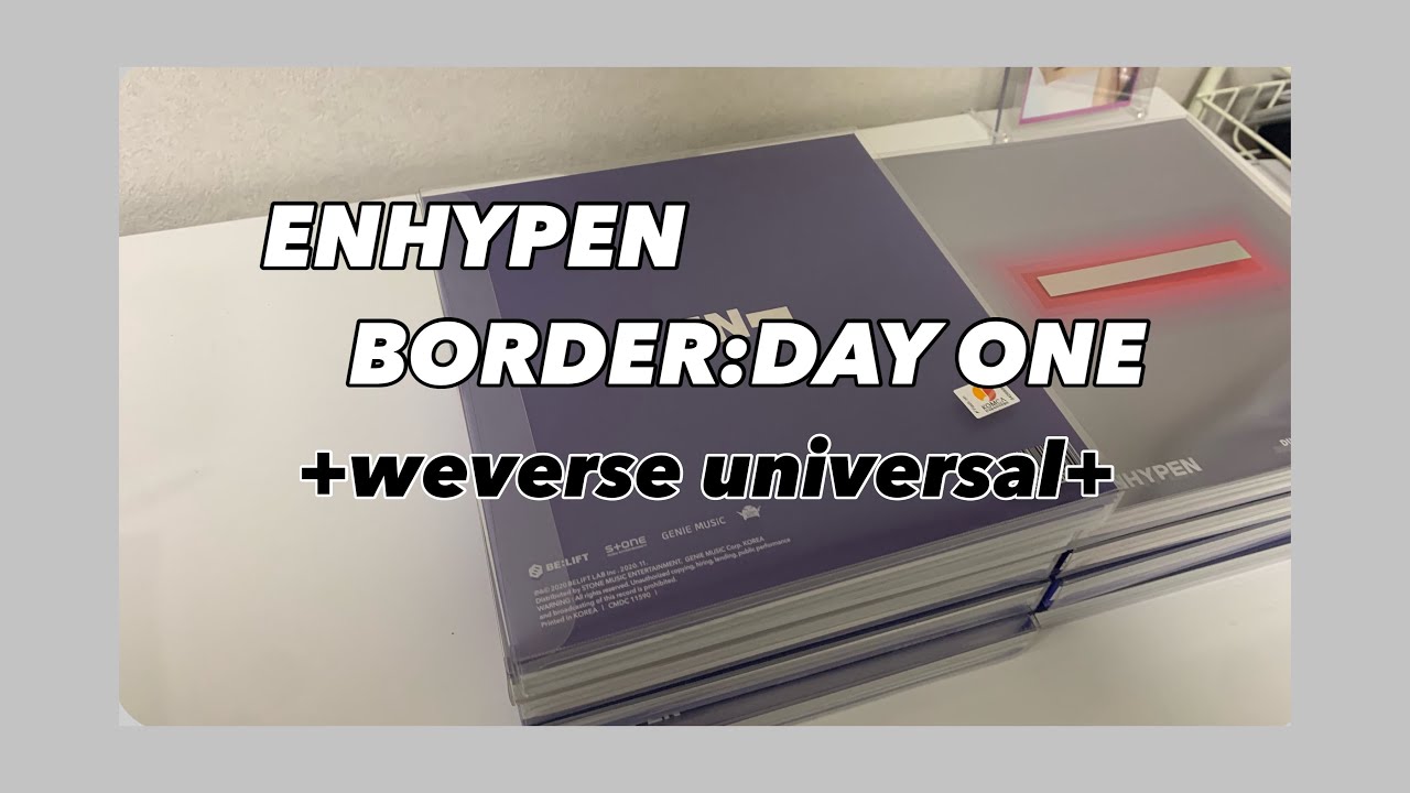 《 enhypen- 》BORDER : DAY ONE ┊開封 🐈🦊┊ unboxing ┊앨범깡┊engene