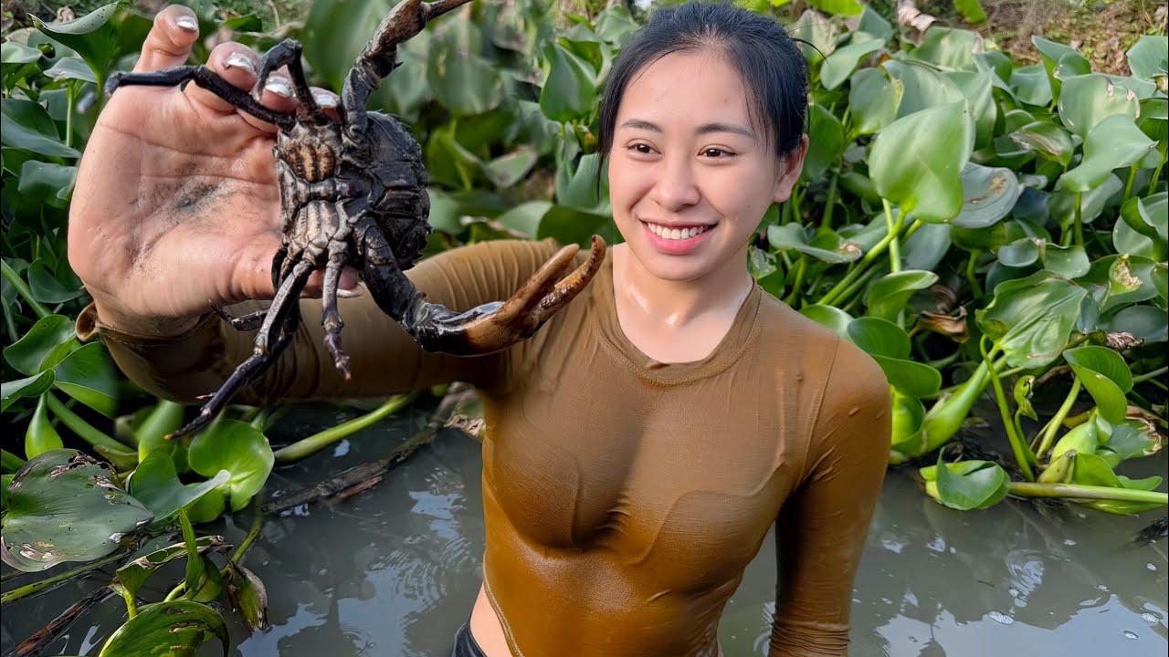 Ra S&ocirc;ng Lớn Bắt C&aacute;, Bắt Cua Về Nướng Ăn
