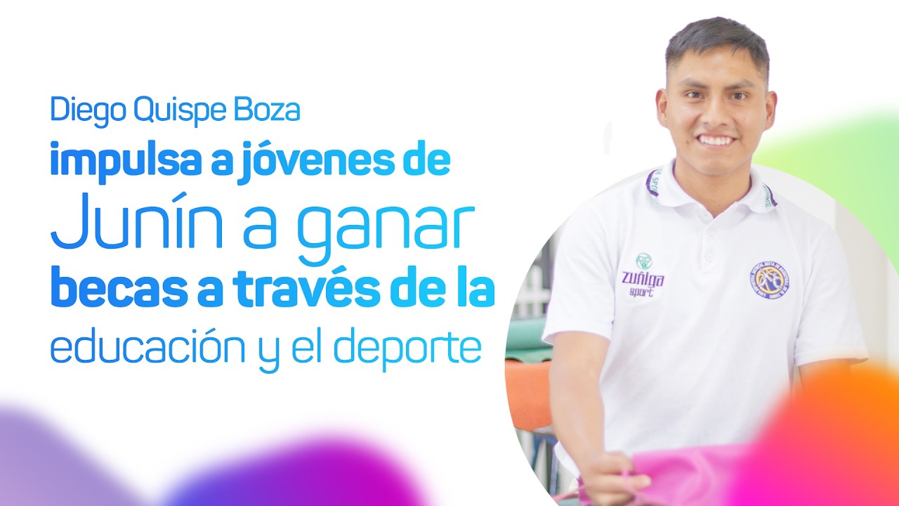 Diego Quispe impulsa a jóvenes de Junín a ganar becas a través de la educación y el deporte