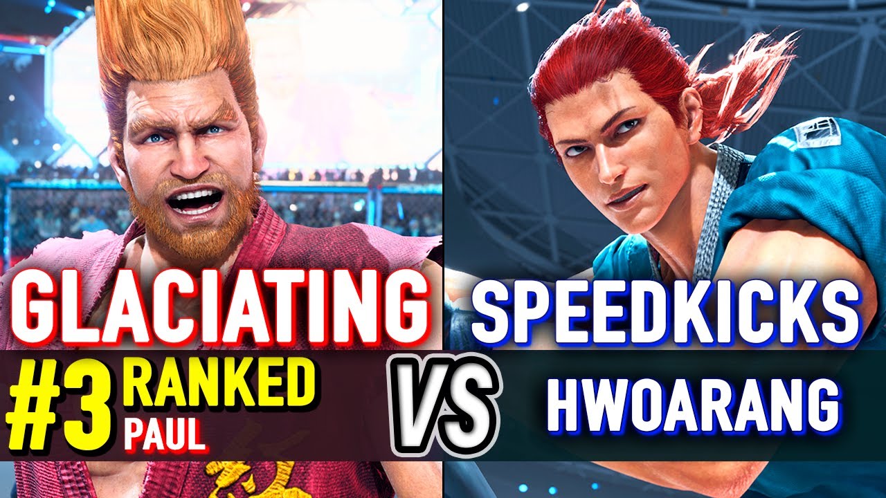 T8 🔥 GLACIATING (#3 Ranked Paul) vs SPEEDKICKS (Hwoarang) 🔥 Tekken 8 High Level Gameplay