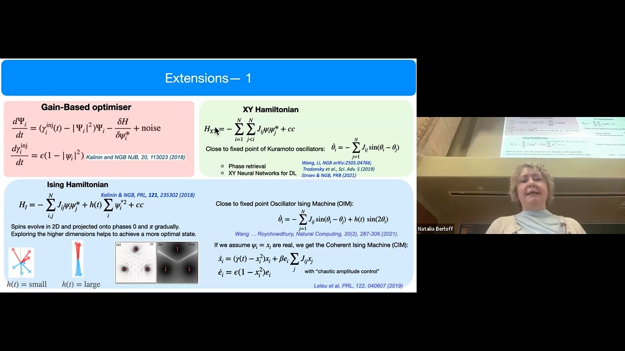 Workshop on Rivals to Quantum Computing - Natalia Berloff