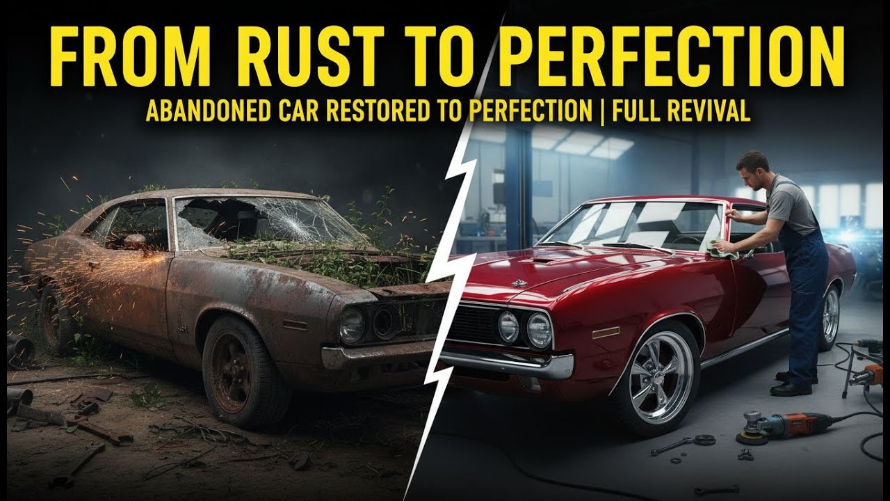 🚗 Abandoned Car Restored to Perfection | Full Revival 🔥