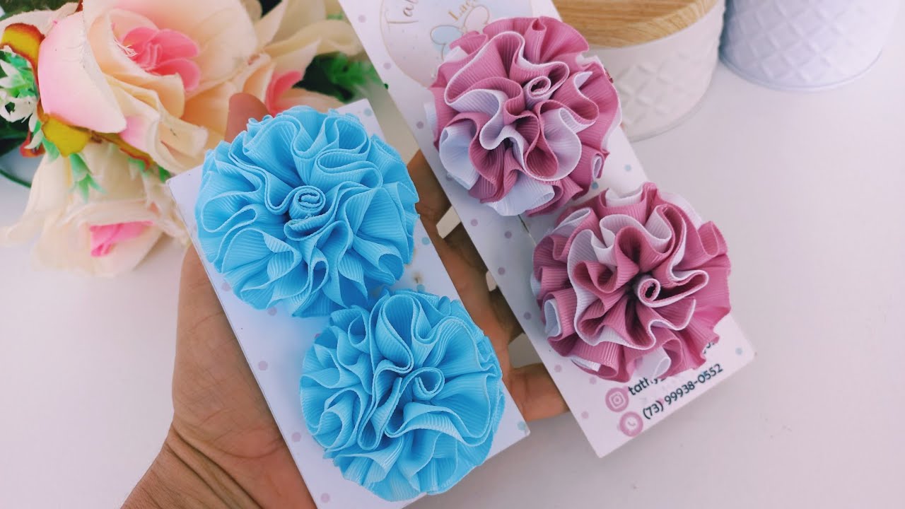 POMPOM FLOR/FRUFRU-Fácil Para Iniciantes