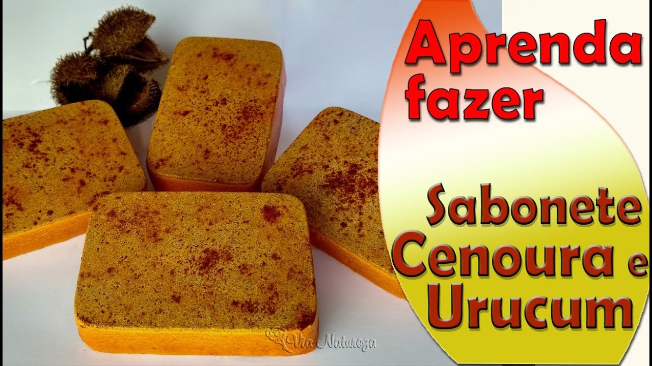 Como Fazer Sabonete Auxiliar do Bronzeado - Cenoura e Urucum