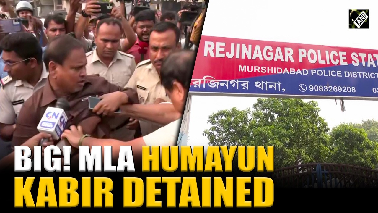 AUJP MLA Humayun Kabir detained by Rejinagar Police after voting in Murshidabad by-polls
