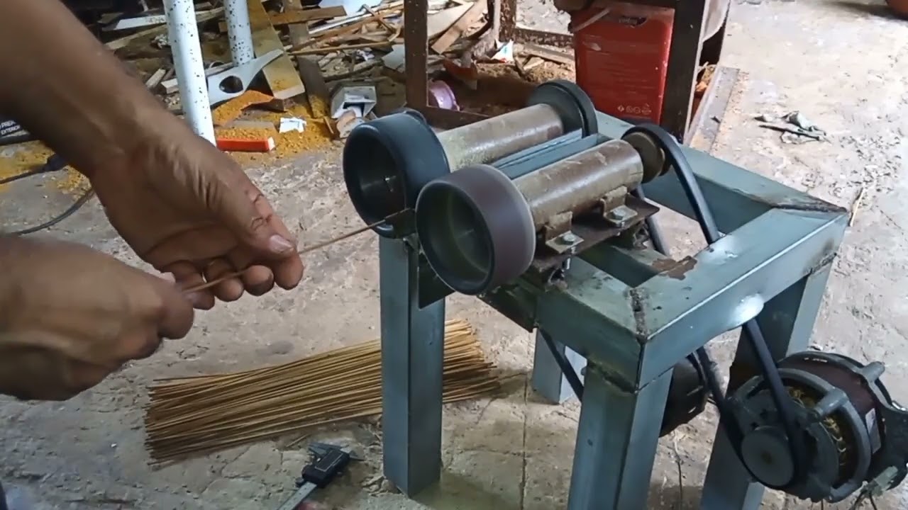 Trefiladeira de rolo pra bambu