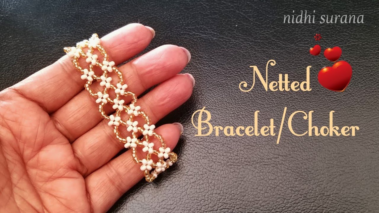 ⚜️Netted Bracelet/ Choker ||How to make Pulsera Tutorial DIY (0321)
