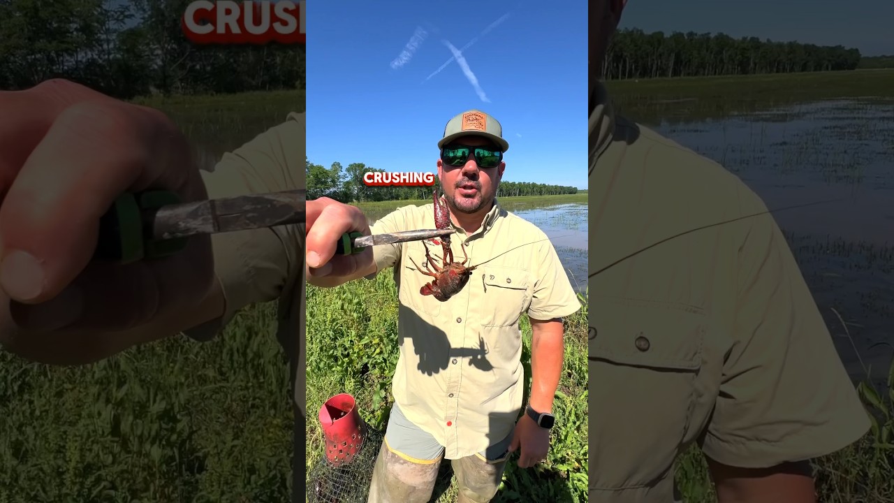 🦞 CRAWFISH DROP THEIR CLAWS #louisiana #crawfish #cajun