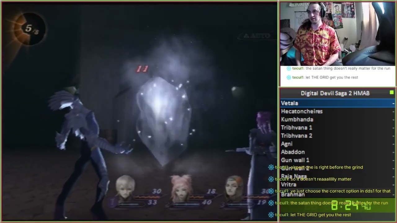 Digital Devil Saga 2 - Hard mode All Bosses race - 17:00:06 [part 1]