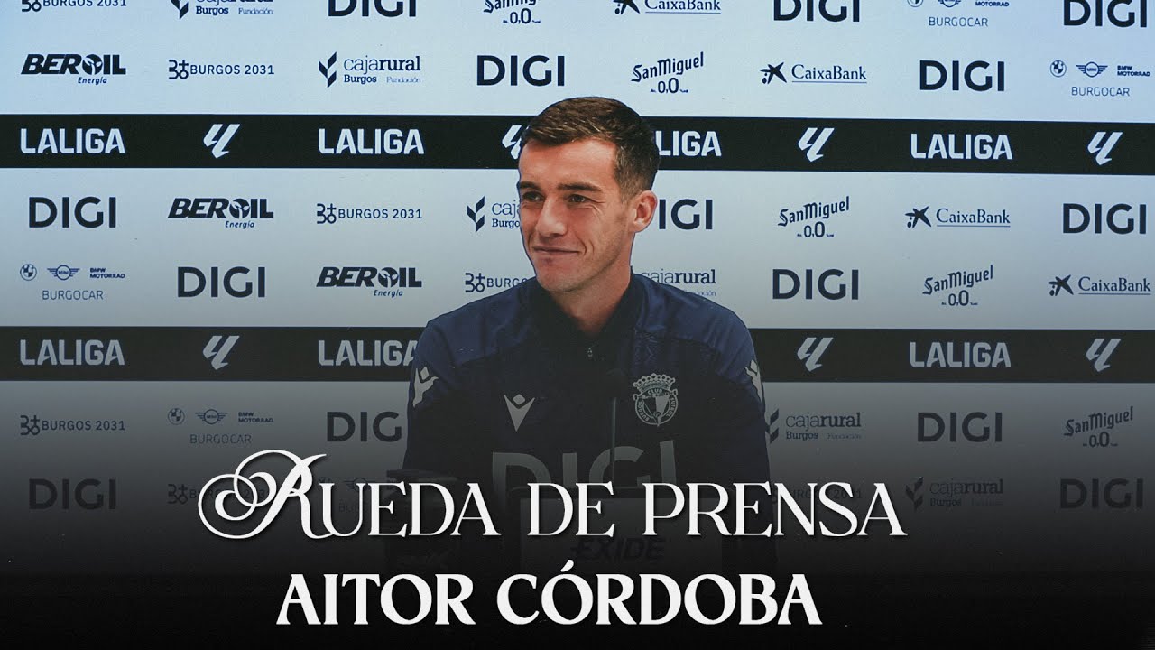 Rueda de Prensa | Aitor C&oacute;rdoba | J.01