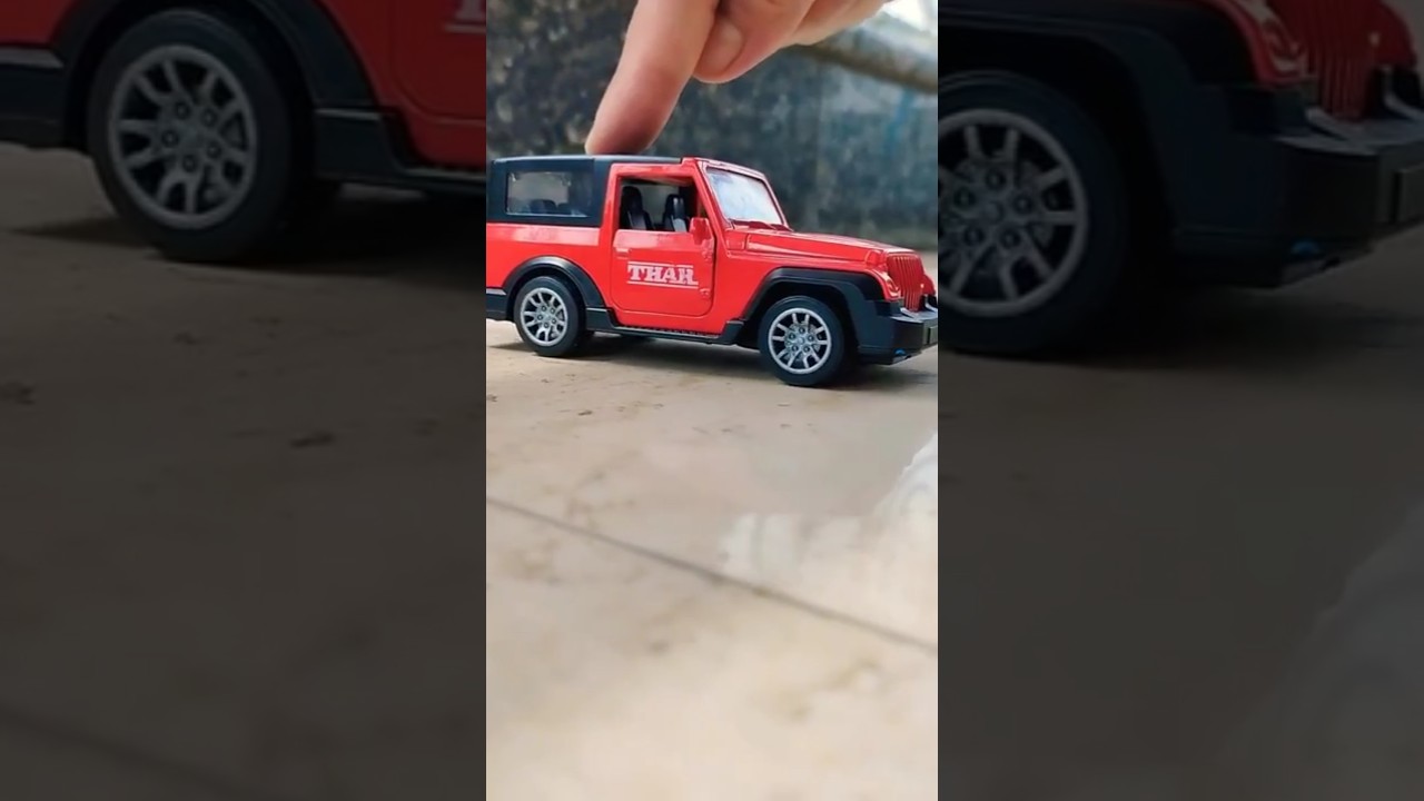 Mud off-road 4×4 drive Mahindra THAR Roxx Red Scale model miniature SUV power 