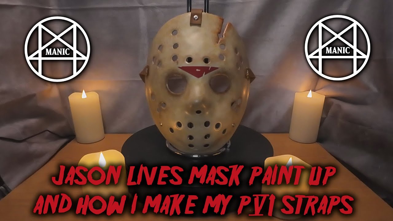Friday The 13th Jason Lives Mask Paint Up & How I Make My P6 Straps