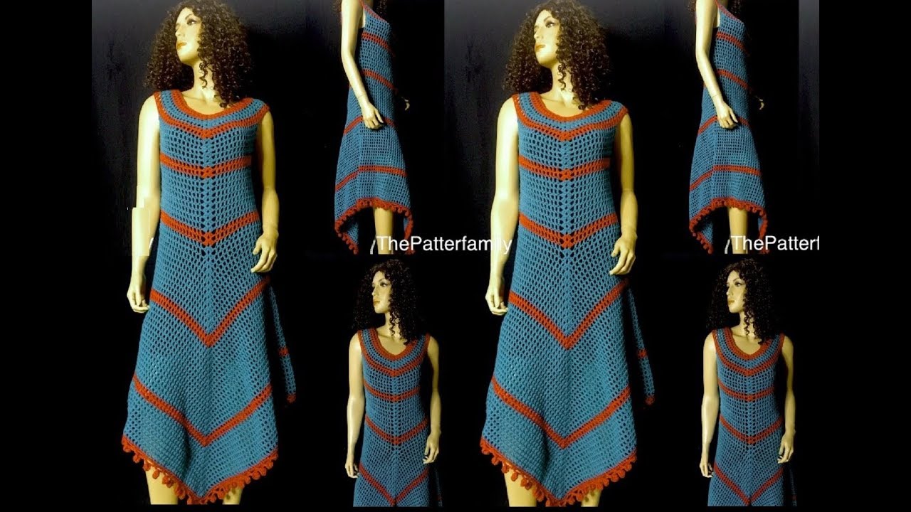 How to Crochet a Maxi Dress Pattern #374│by ThePatternFamily