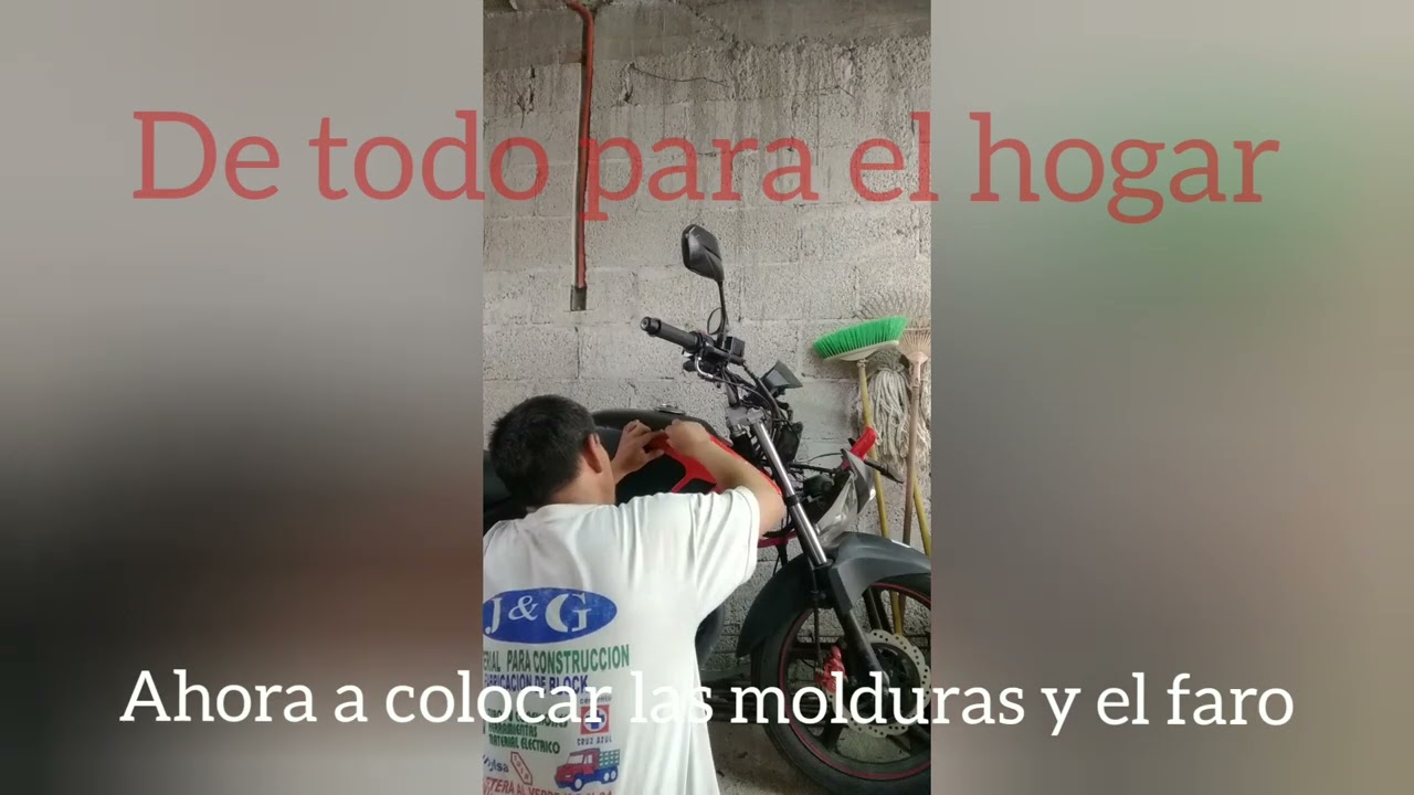le cambiamos el mando derecho ala moto Italika FT 180