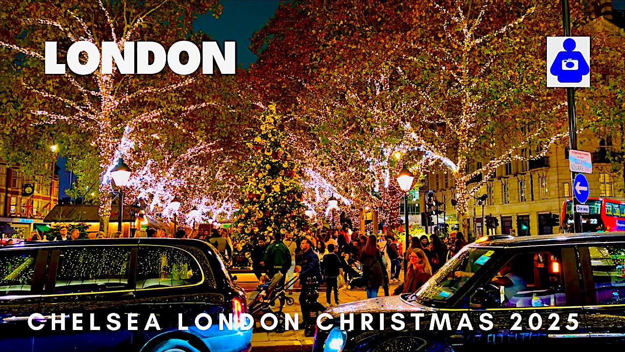 London Christmas Walk 2025 🎄 Chelsea's Stunning Holiday Displays | Sloane Square to The Ivy 4K