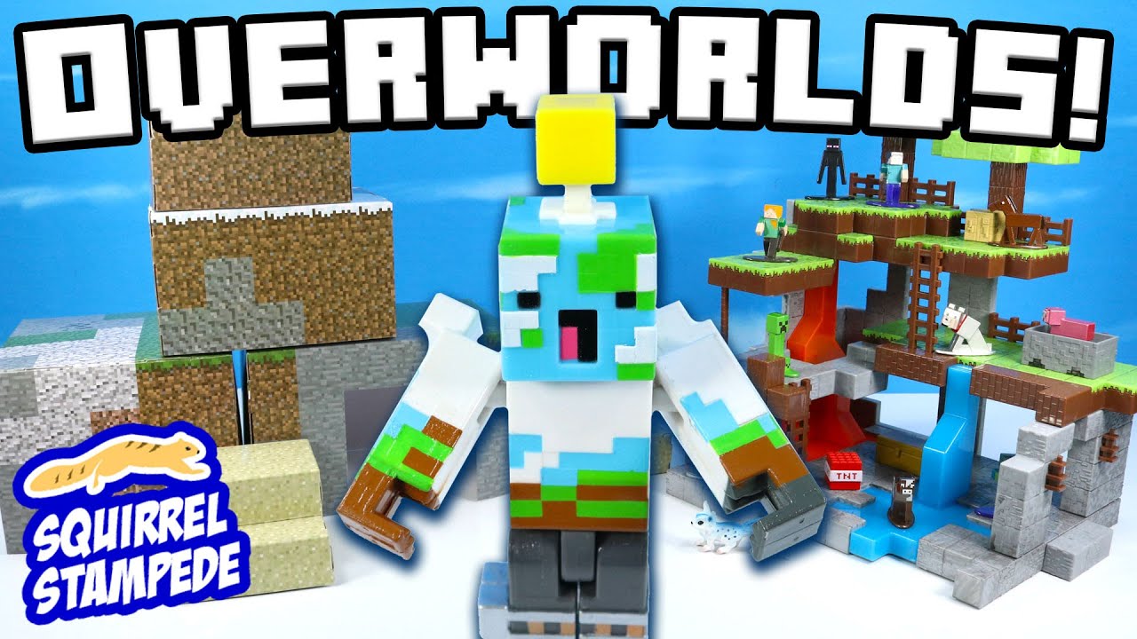 Minecraft Overworld Protector Playset Craft-a-Block vs The Nano Scene!