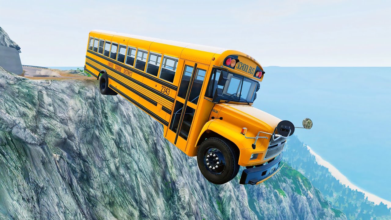 Cars vs Cliff Roads #5 - BeamNG.Drive