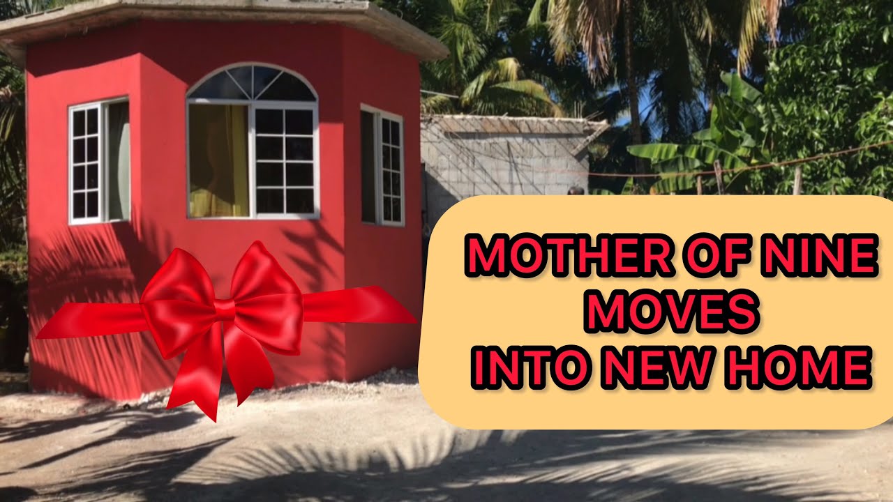 MOTHER OF 9 AND HER CHILDREN MOVES INTO THEIR NEW HOME FOR CHRISTMAS🇯🇲❤️ OFFICIAL HOUSE OPENING