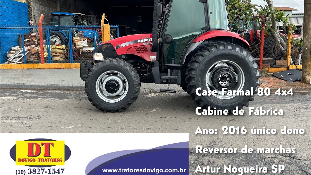 Trator Case Farmall 80 Cabinado 4x4 Ano 2016 a Vendaa !! 