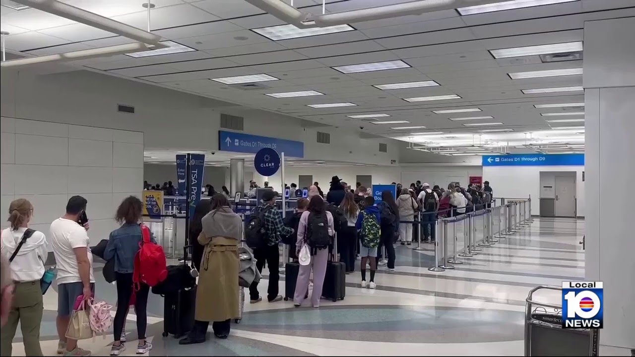 Long lines continue at South Florida airports due to several reasons