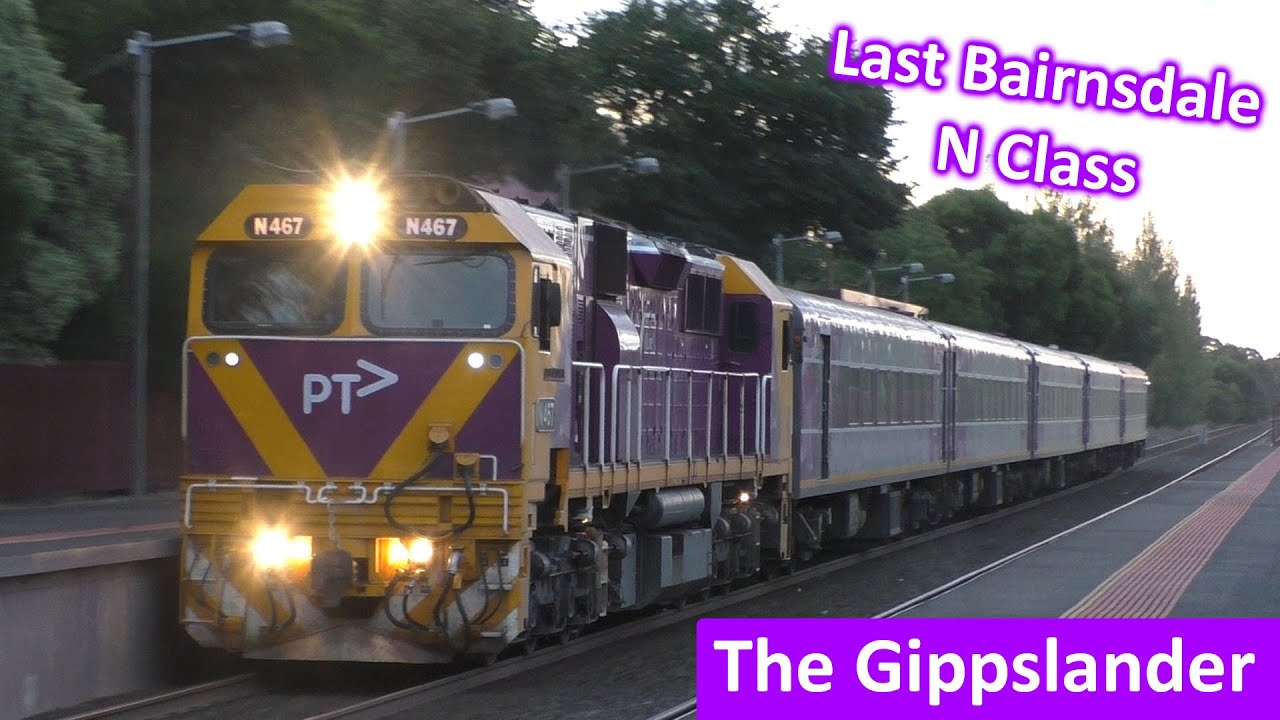The V/Line Gippslander; the last Bairnsdale N Class locomotive-hauled train