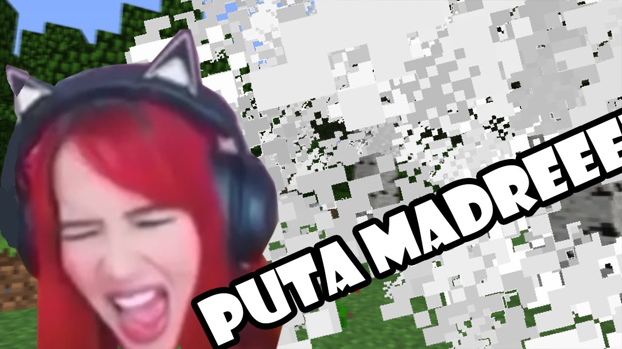 WindyGirk se enoja por un creeper en minecraft