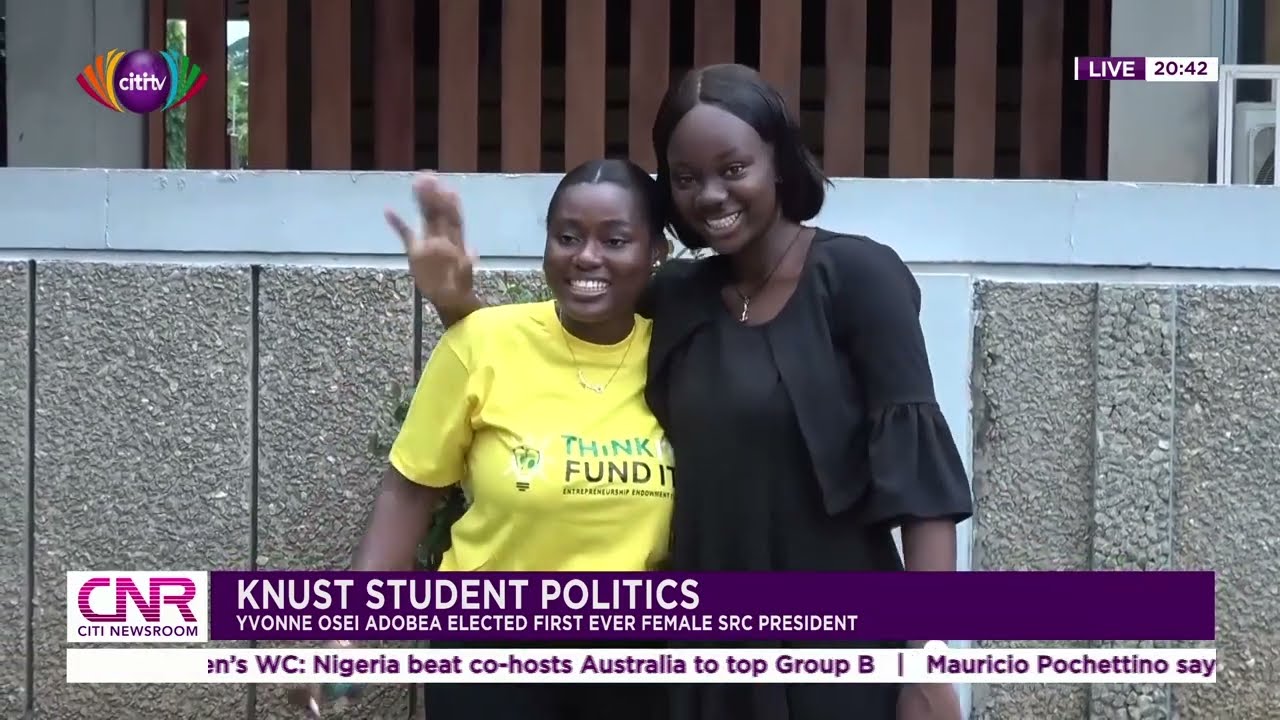KNUST students politics: Yvonne Osei Adobea elected first ever female SRC president | Citi Newsroom