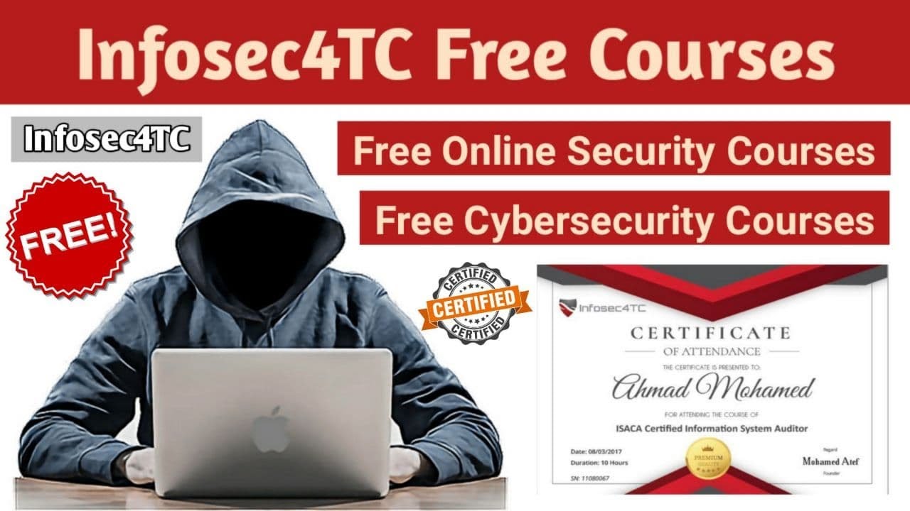 Infosec4tc Free Online Self-Paced Courses | Infosec4tc Free Courses | Free Cybersecurity Courses