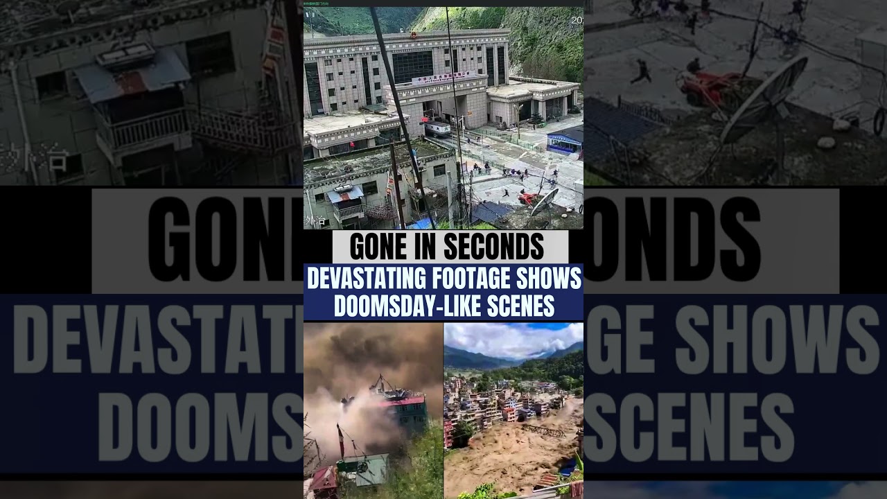 Nepal Floods | Horrifying Visuals Captured On CCTV #Nepal #floods #tibet