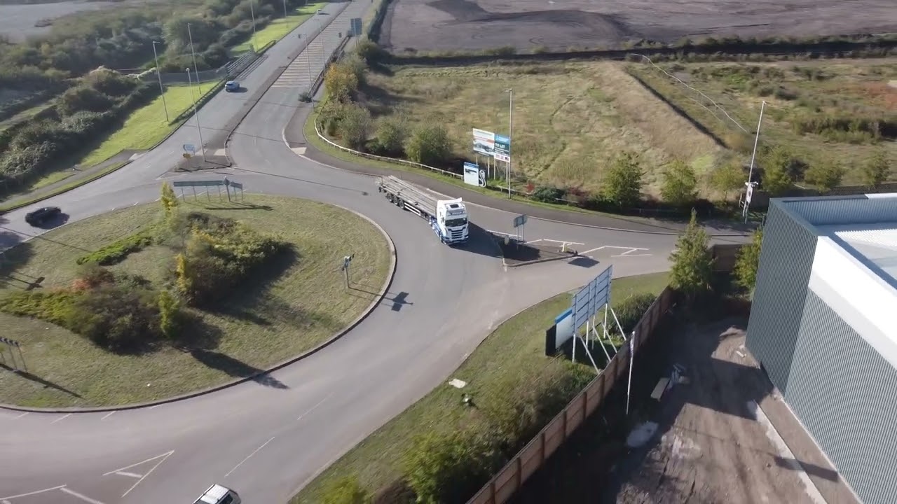 Truck Compilation #1 Llanwern Ring Road - #truck #trucking  - Welsh Drones