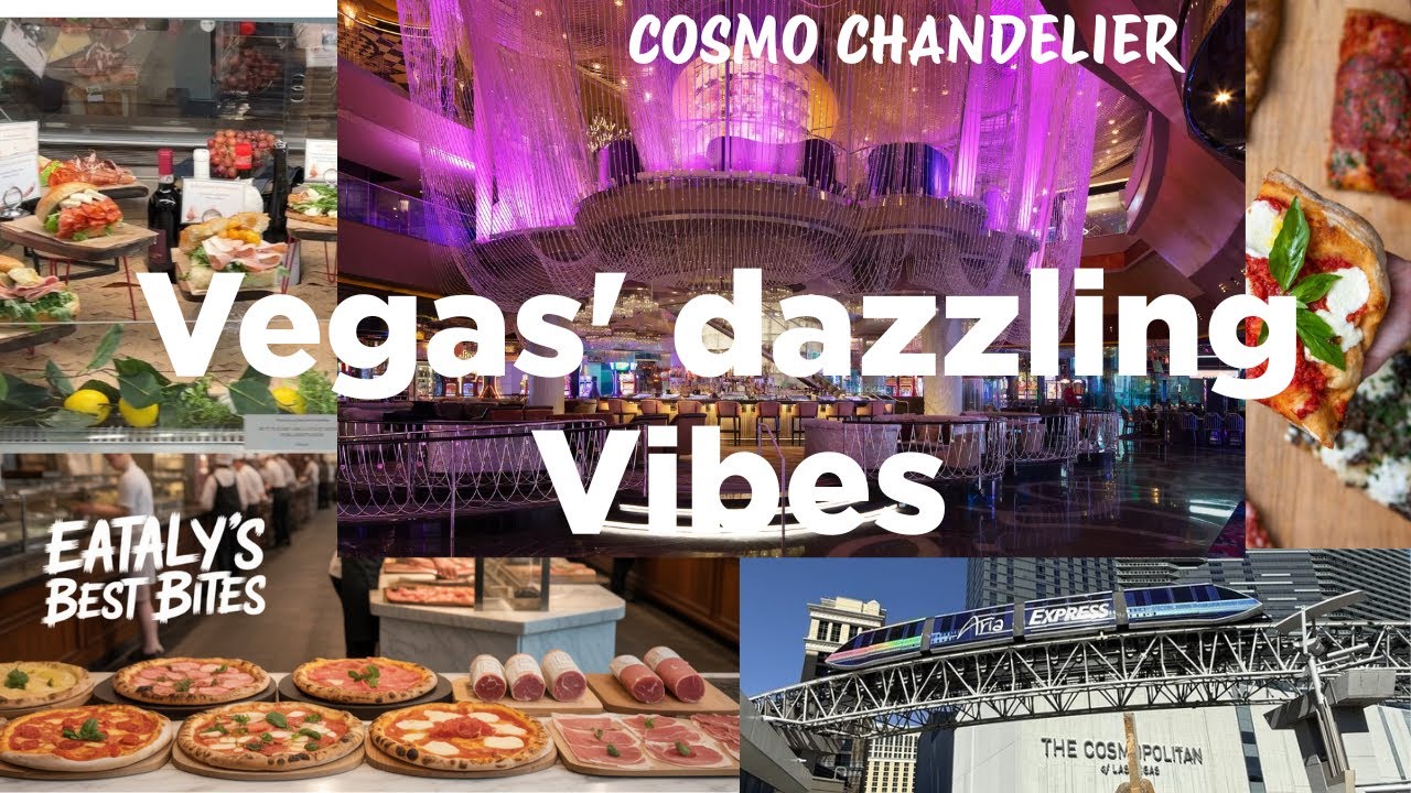 Las Vegas -  Episode 4 - You HAVE to See This Chandelier!! Tram Ride !! Eataly Food!!